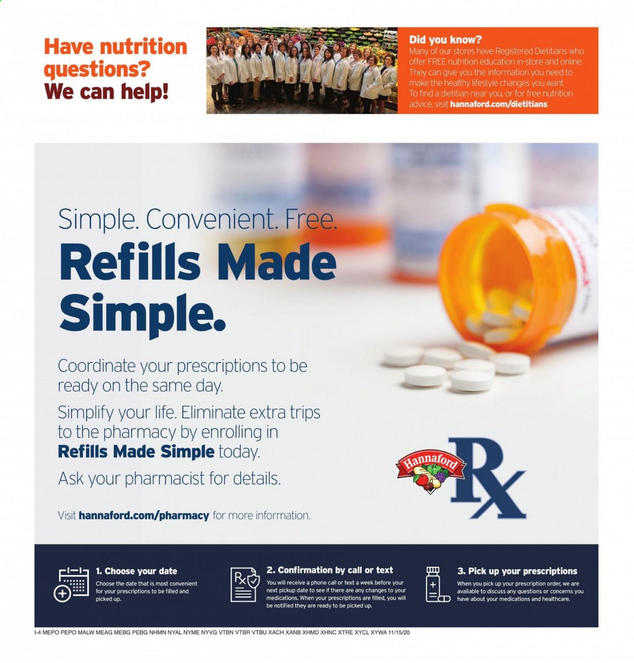 Hannaford (MA) Weekly Ad Flyer November 15 to November 21