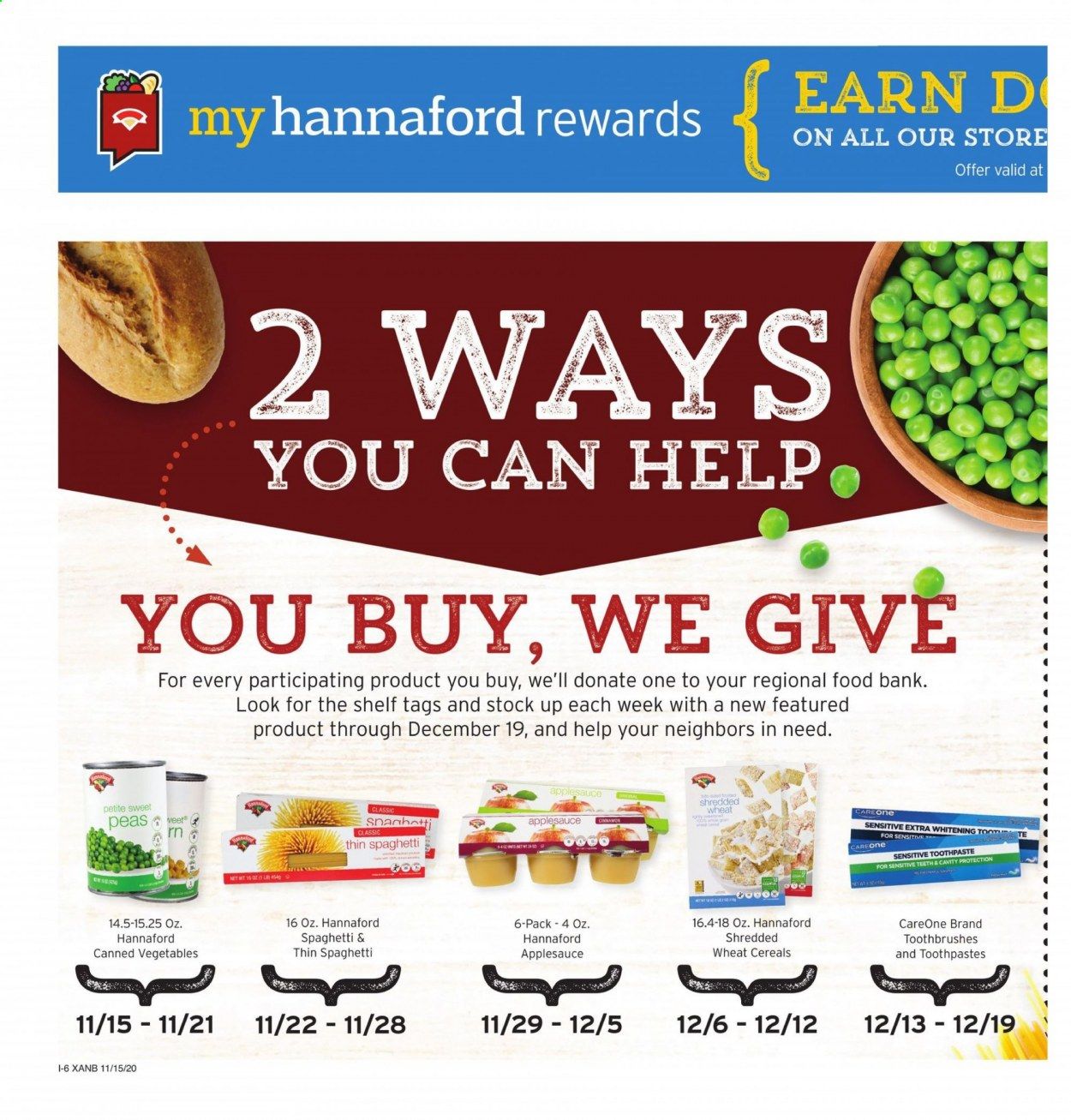 Hannaford (MA) Weekly Ad Flyer November 15 to November 21