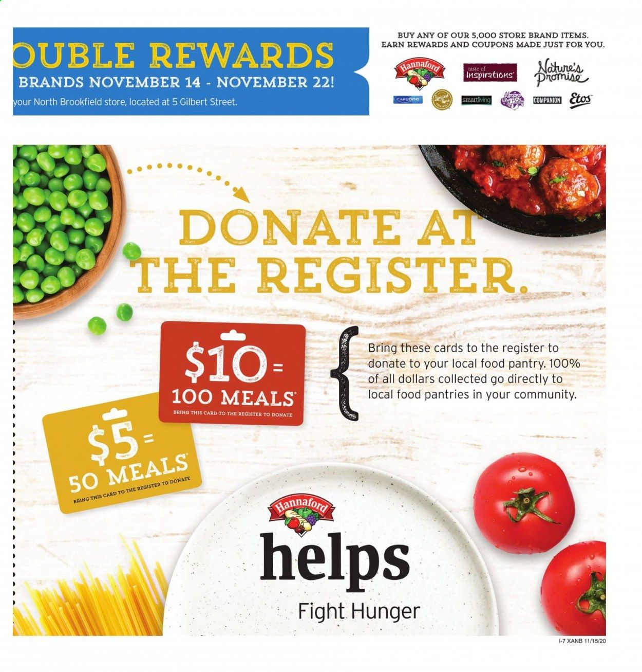 Hannaford (MA) Weekly Ad Flyer November 15 to November 21