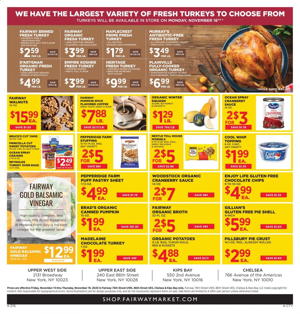Fairway Market (CT, NJ, NY) Weekly Ad Flyer November 13 to November 19
