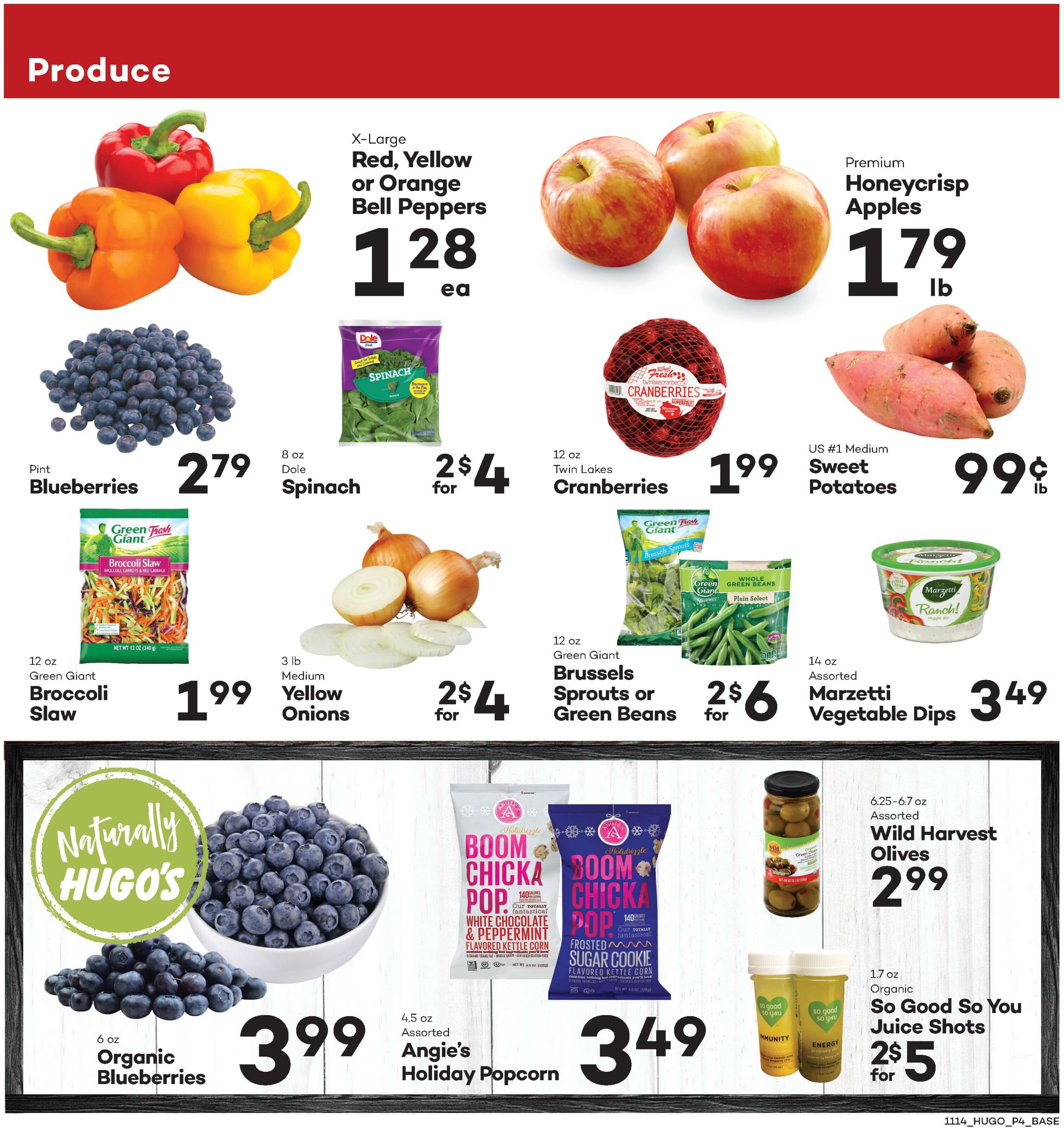 Hugo's Family Marketplace Thanksgiving Ad Flyer November 14 to November 27, 2020
