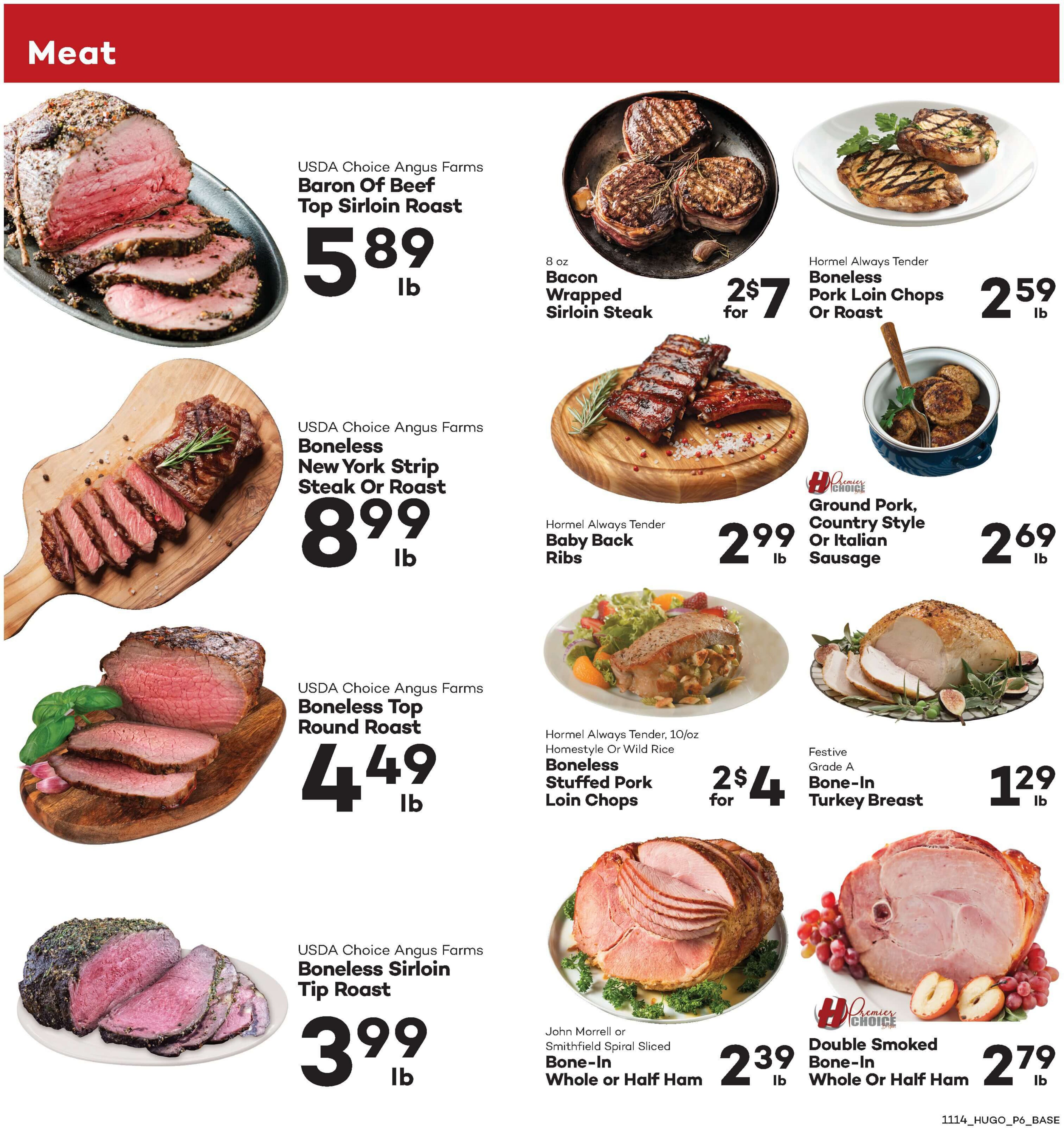 Hugo's Family Marketplace Thanksgiving Ad Flyer November 14 to November 27, 2020