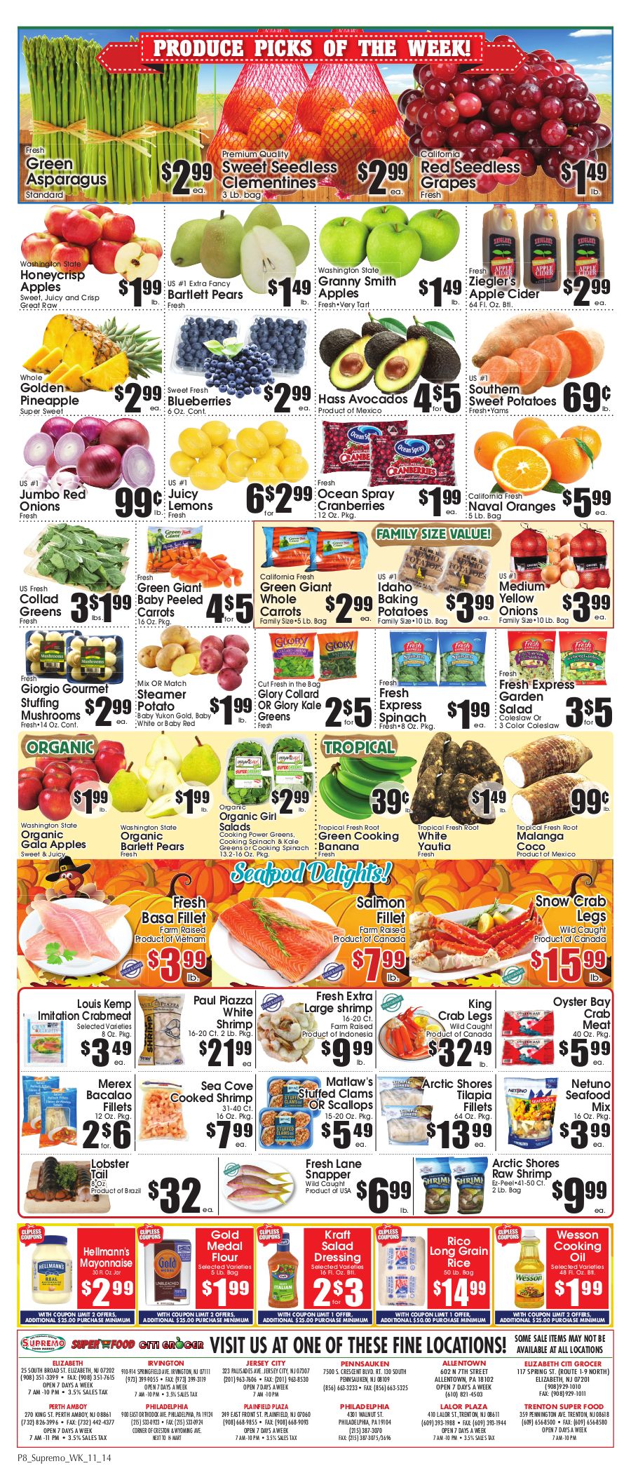 Supremo Food Market Thanksgiving Ad Flyer November 14 to November 27, 2020