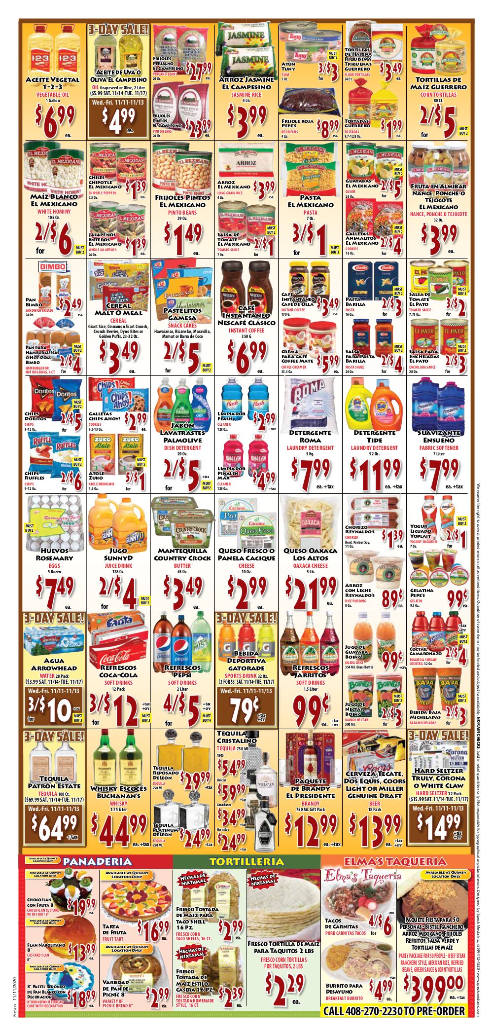 Fresco Supermarket Weekly Ad Flyer November 11 to November 17, 2020