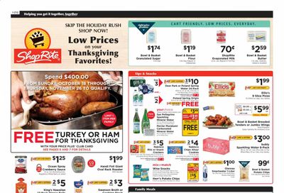 ShopRite (CT, DE, MD, NJ, NY, PA) Weekly Ad Flyer November 15 to November 21