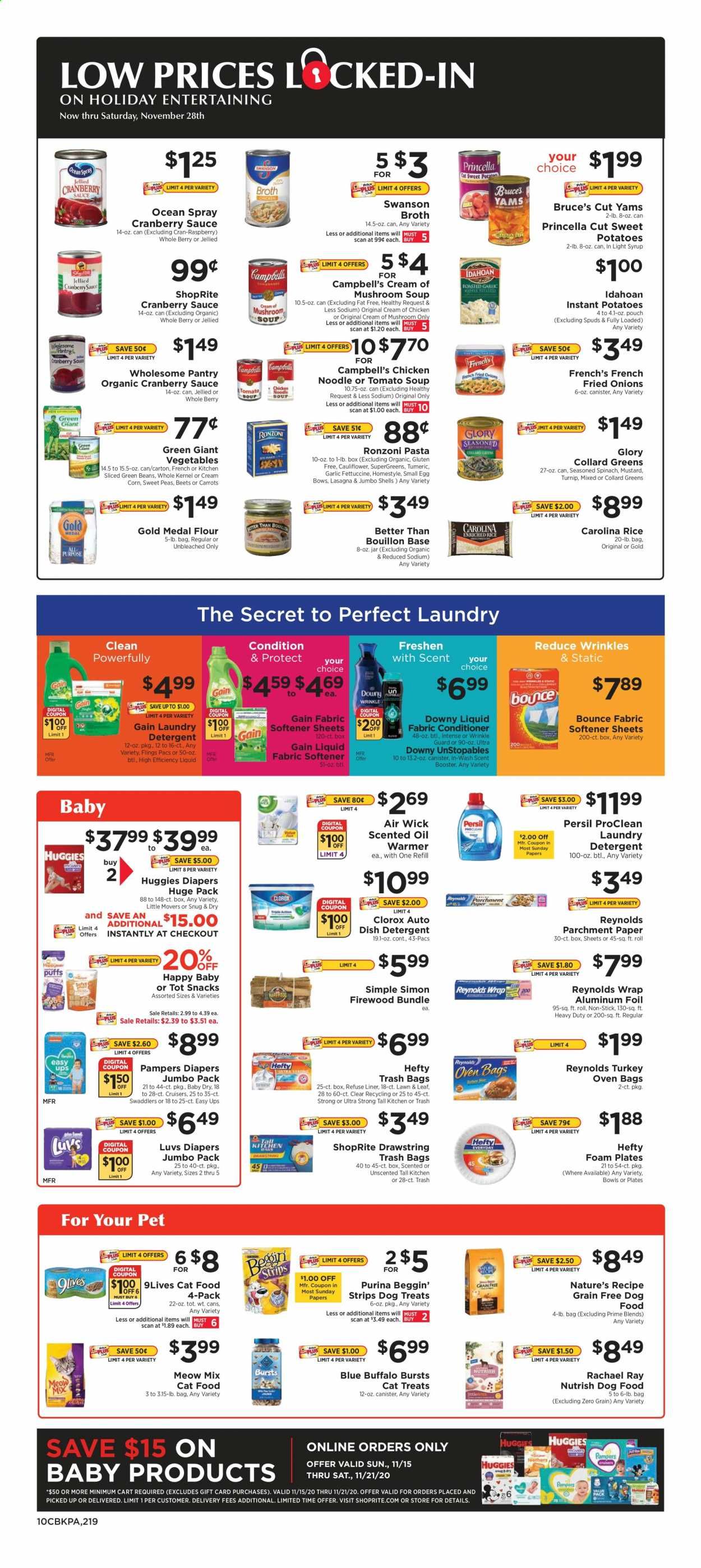 ShopRite (CT, DE, MD, NJ, NY, PA) Weekly Ad Flyer November 15 to November 21