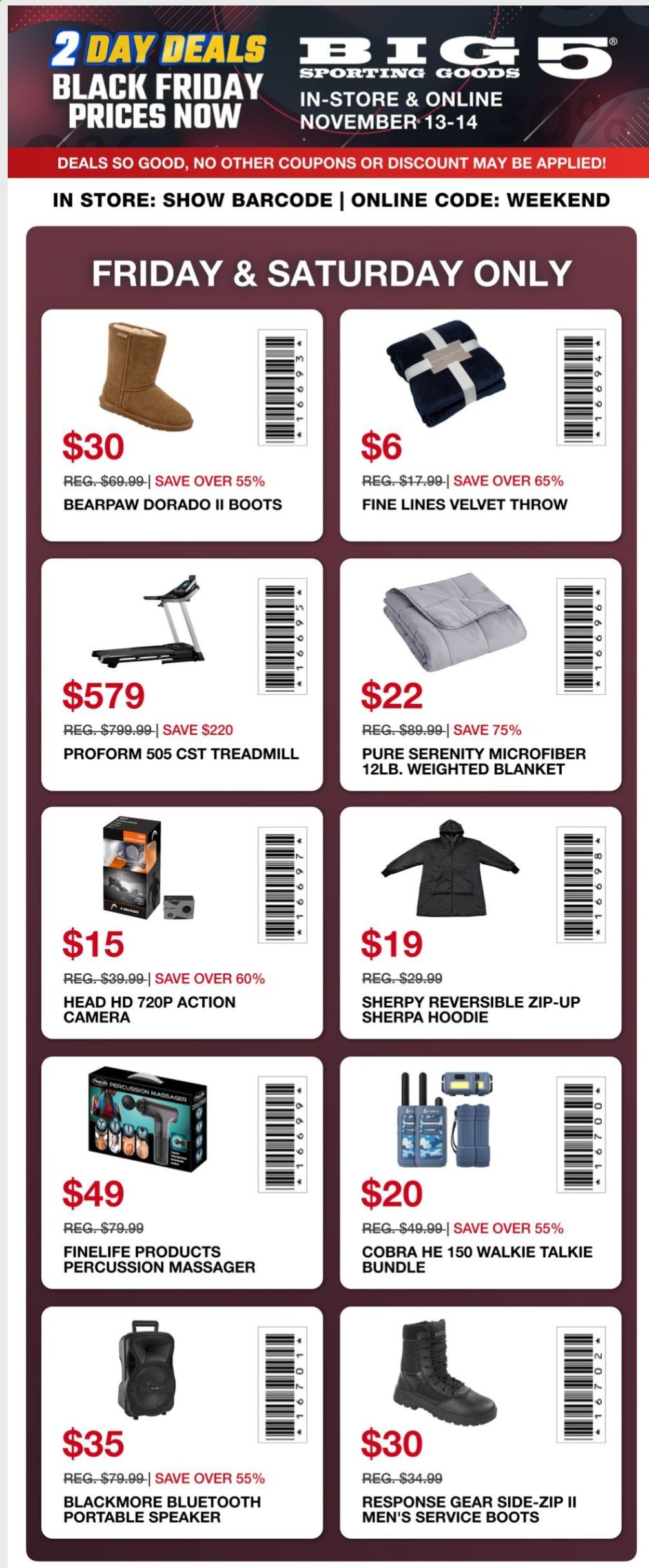 Big 5 Weekly Ad Flyer November 13 to November 14