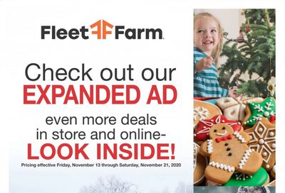 Fleet Farm Weekly Ad Flyer November 13 to November 21
