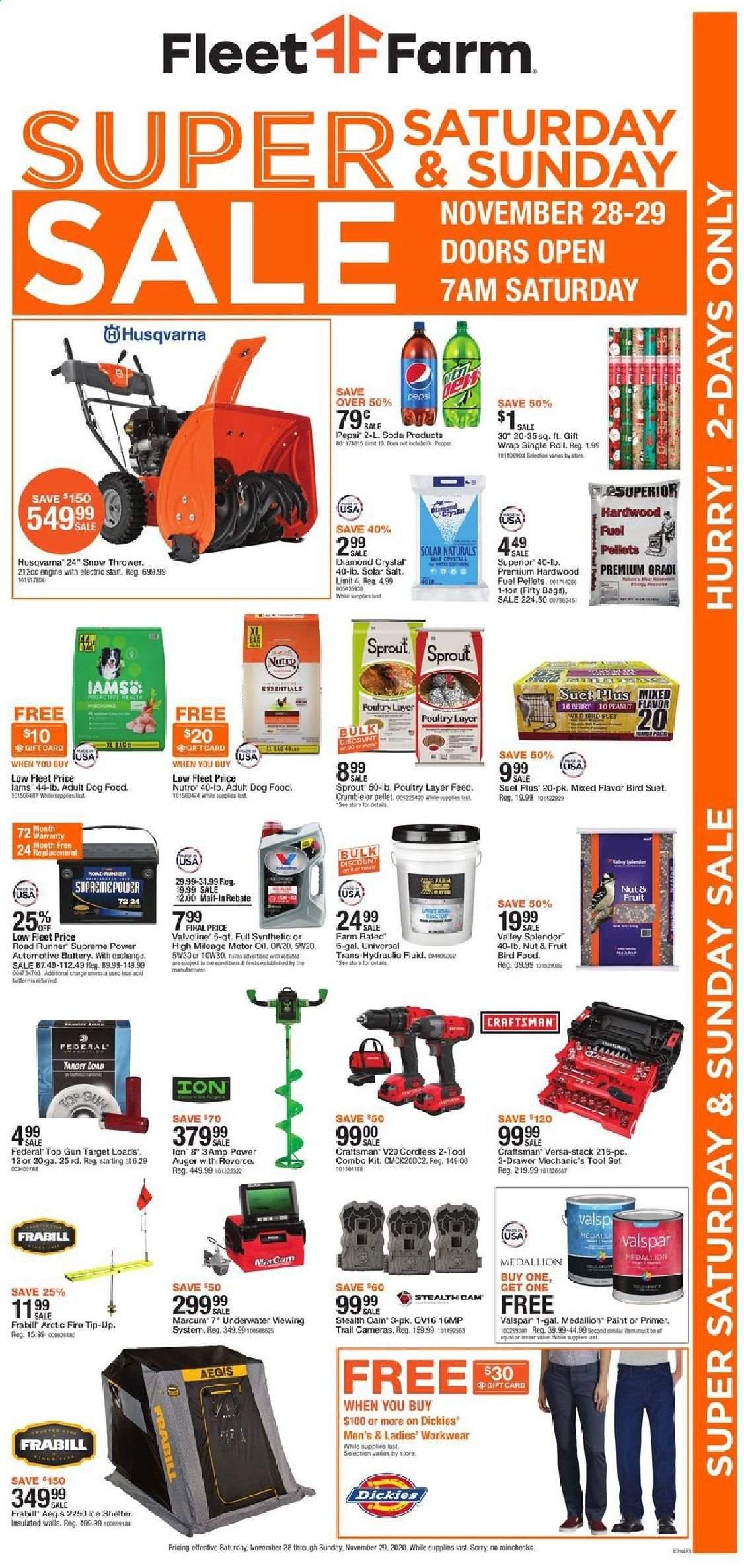 Fleet Farm Weekly Ad Flyer November 28 to November 29