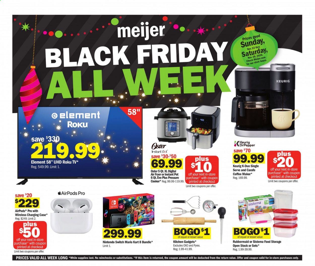 Meijer (IL, IN, KY, MI, OH, WI) Weekly Ad Flyer November 22 to November 28