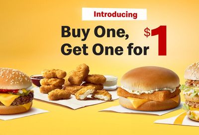 Buy 1 Get 1 For $1 Meals Available at McDonald's for a Limited Time with In-App Orders