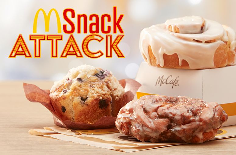 New McCafe Blueberry Muffin, Glazed Apple Fritter and Cinnamon Roll Launch at McDonald's New McCafe Blueberry Muffin, Glazed Apple Fritter and Cinnamon Roll Launch at McDonald's