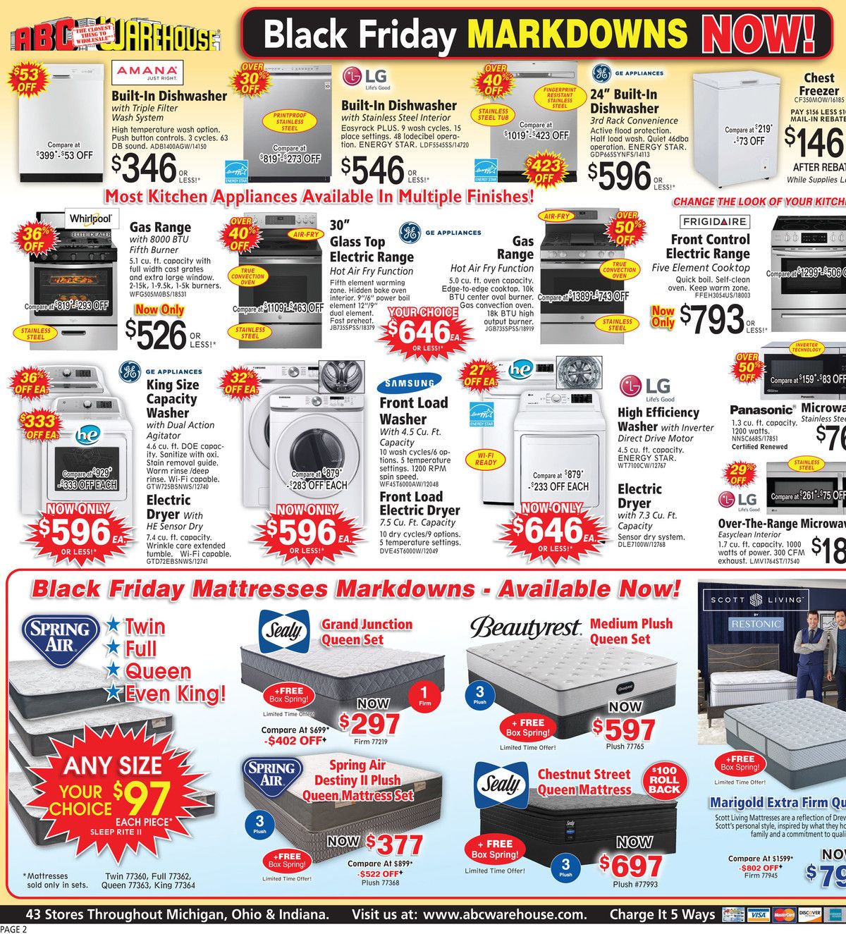 ABC Warehouse Black Friday Weekly Ad Flyer November 15 to November 21, 2020