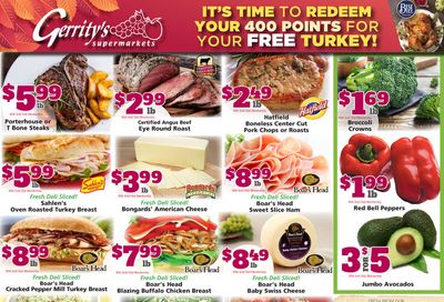 Gerrity's Thanksgiving Weekly Ad Flyer November 15 to November 21, 2020