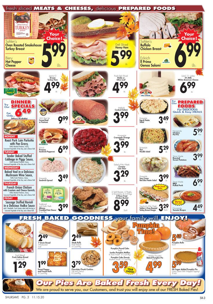 Gerrity's Thanksgiving Weekly Ad Flyer November 15 to November 21, 2020