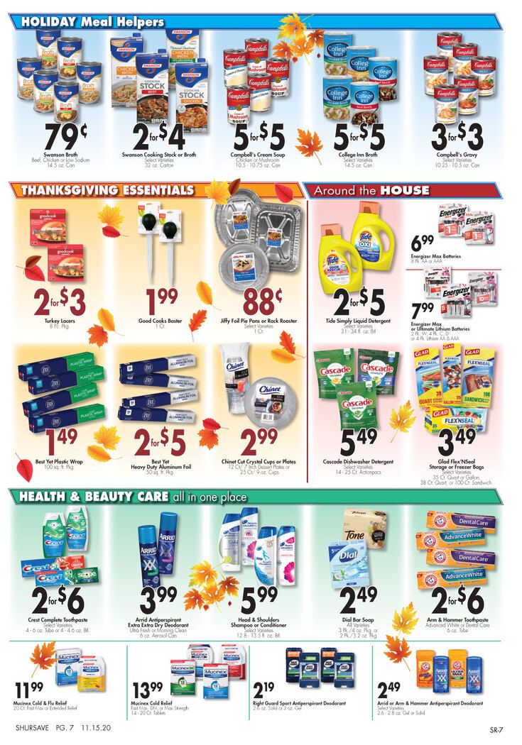 Gerrity's Thanksgiving Weekly Ad Flyer November 15 to November 21, 2020