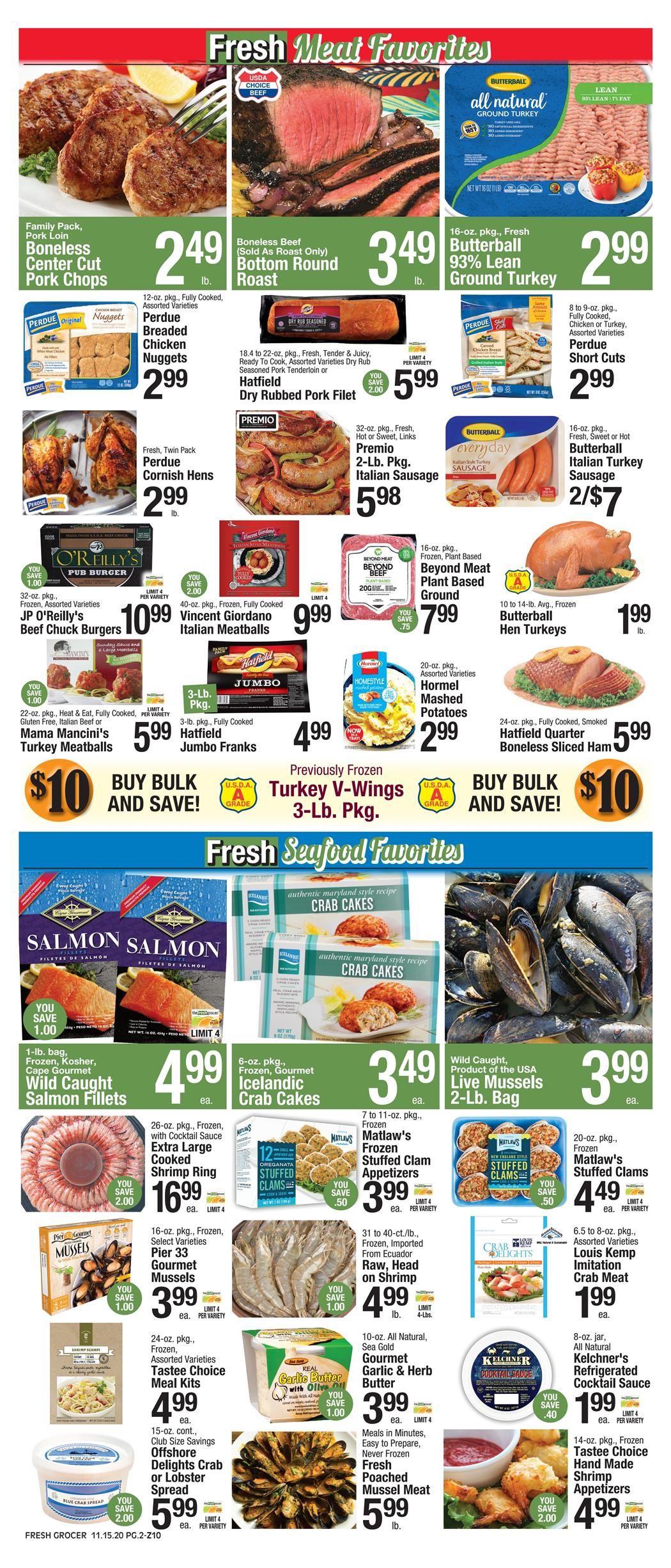 The Fresh Grocer Thanksgiving Weekly Ad Flyer November 15 to November 21