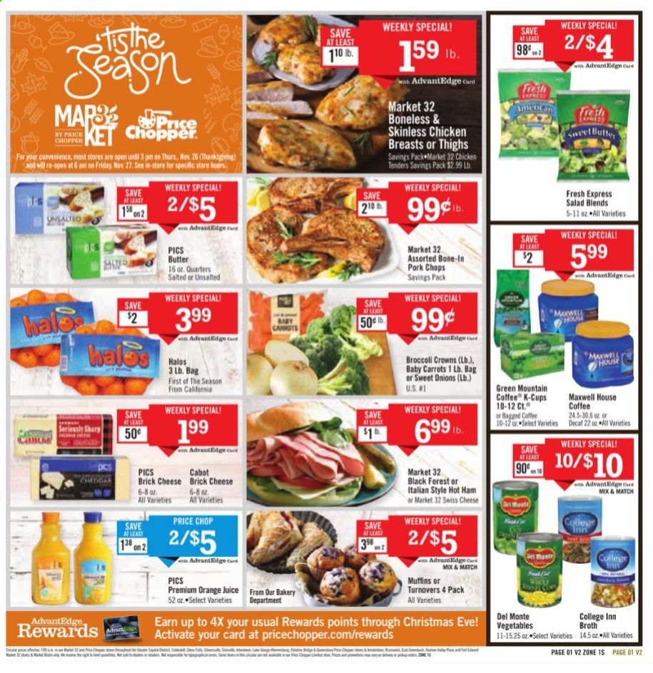 Price Chopper (CT, MA, NH, NY, PA, VT) Weekly Ad Flyer November 15 to November 22