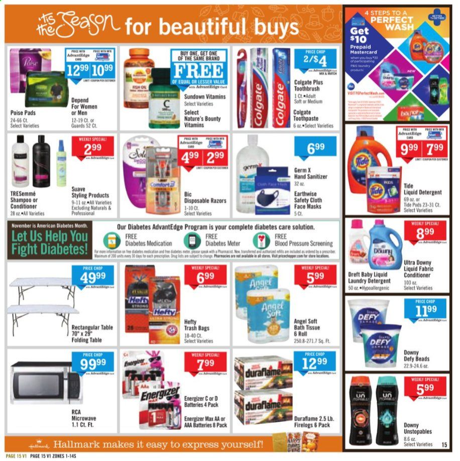 Price Chopper (CT, MA, NH, NY, PA, VT) Weekly Ad Flyer November 15 to November 22