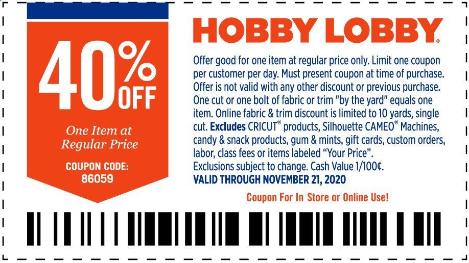 Hobby Lobby Weekly Ad Flyer November 15 to November 21