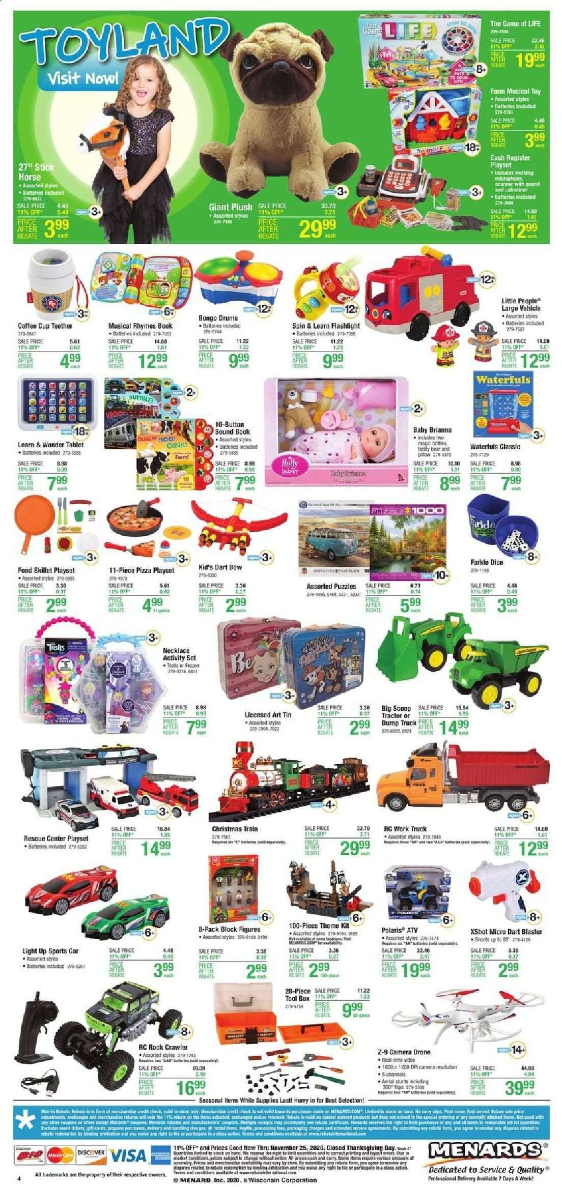 Menards Weekly Ad Flyer November 15 to November 25