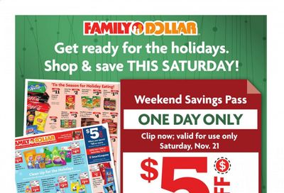 Family Dollar Weekly Ad Flyer November 15 to November 21