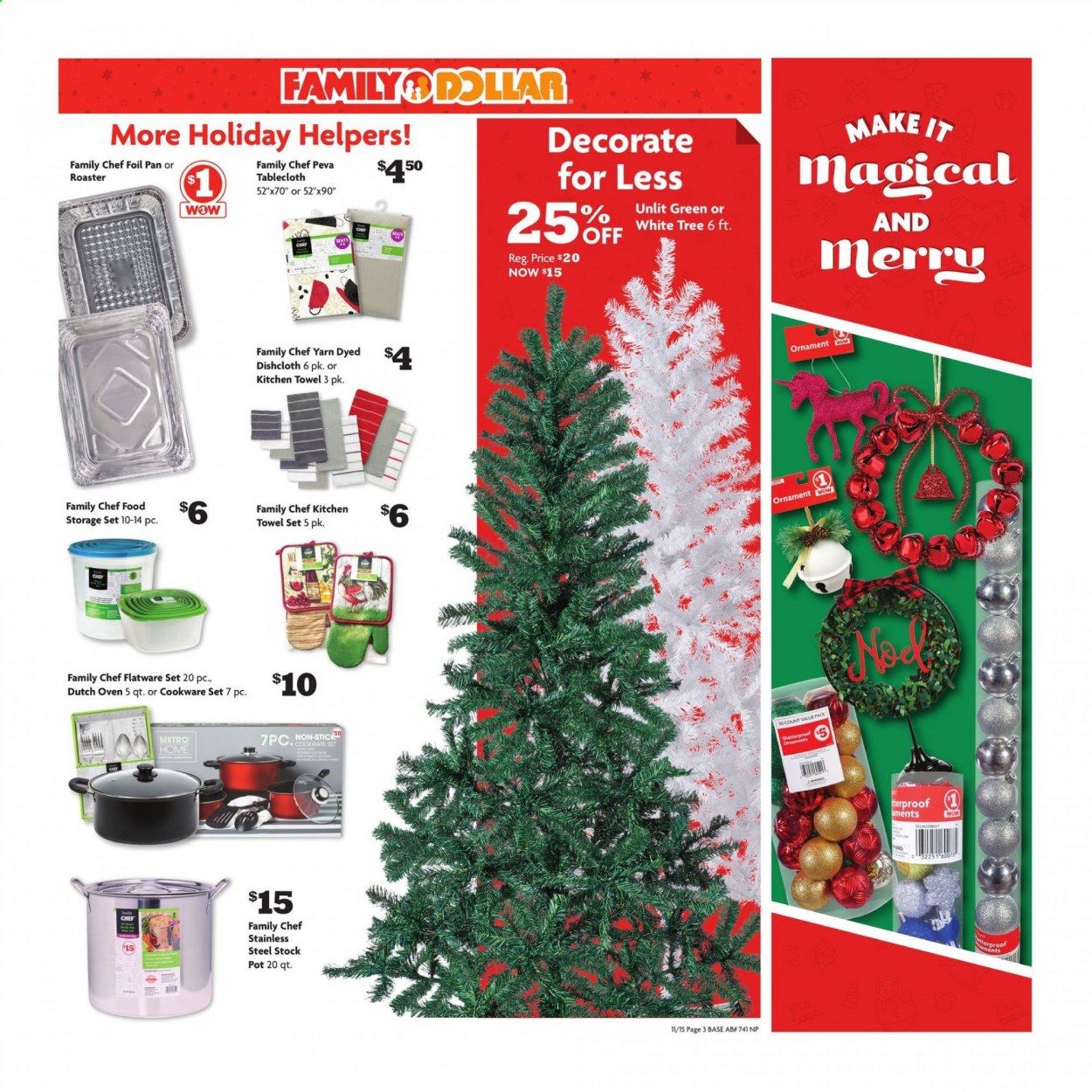 Family Dollar Weekly Ad Flyer November 15 to November 21