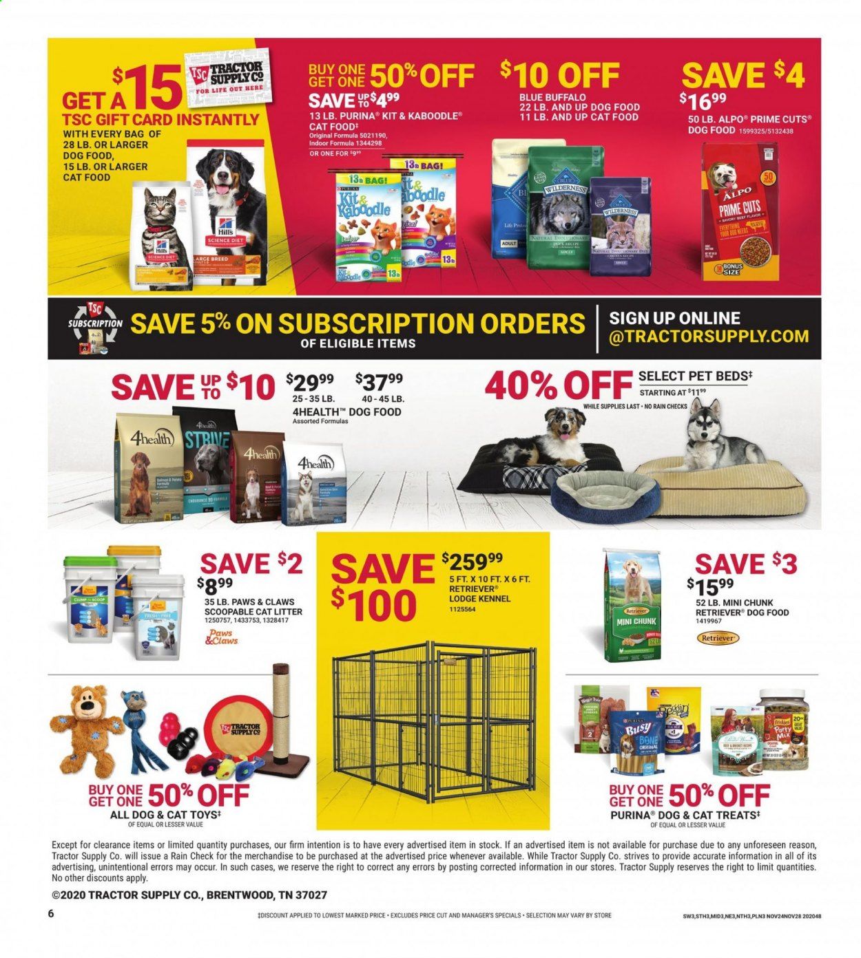Tractor Supply Co. Weekly Ad Flyer November 24 to November 28