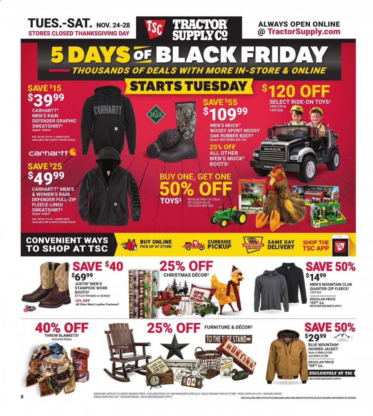 Tractor Supply Co. Weekly Ad Flyer November 24 to November 28