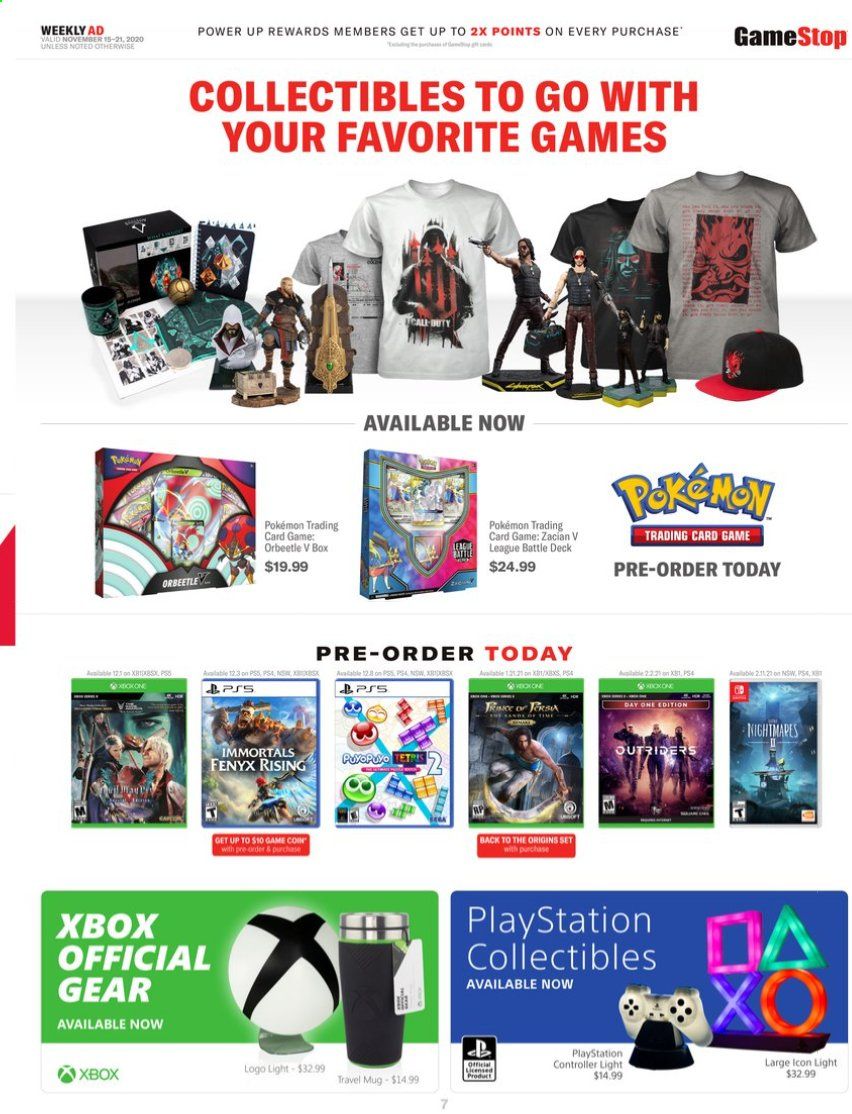 GameStop Weekly Ad Flyer November 15 to November 21