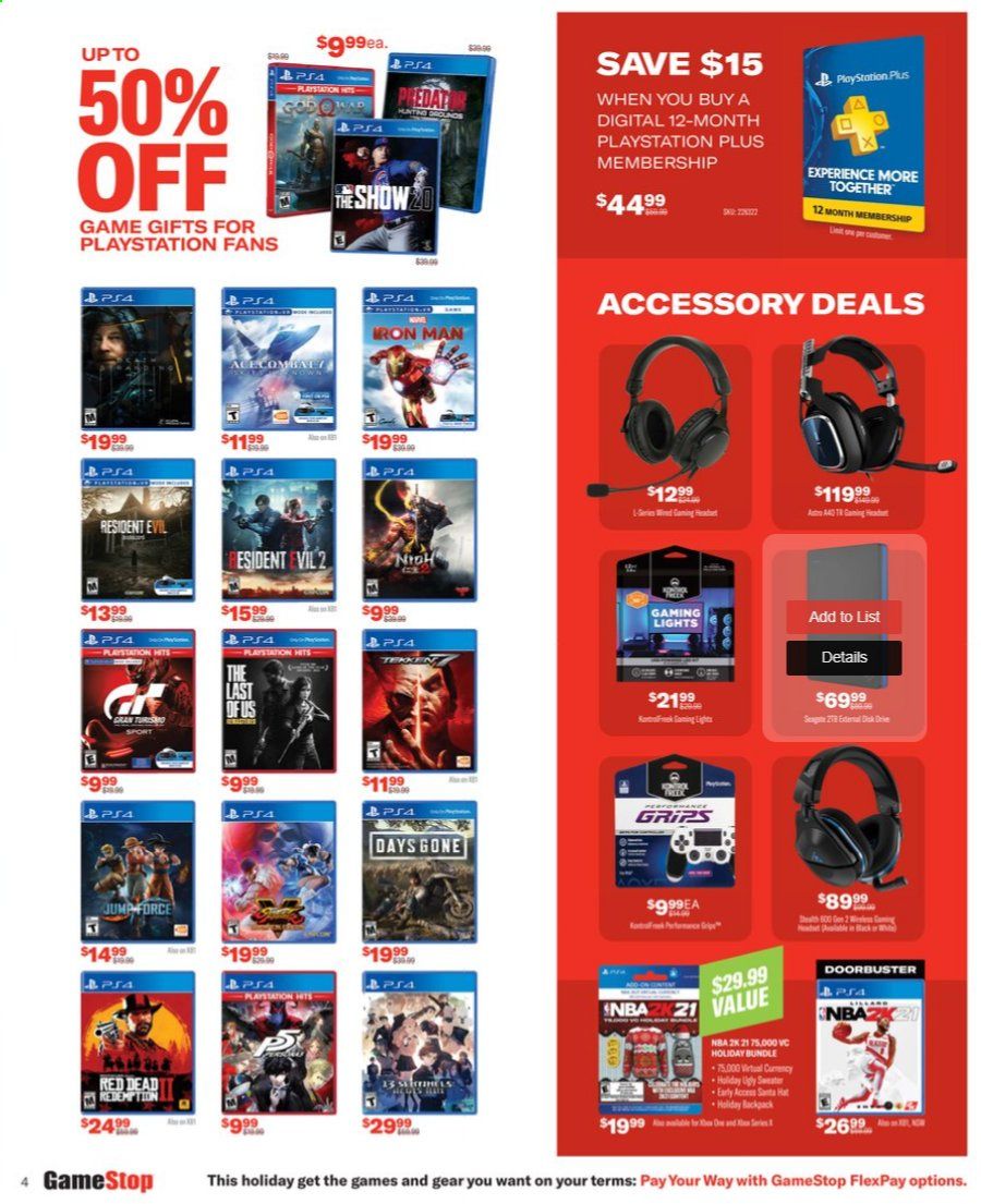 GameStop Weekly Ad Flyer November 26 to November 29