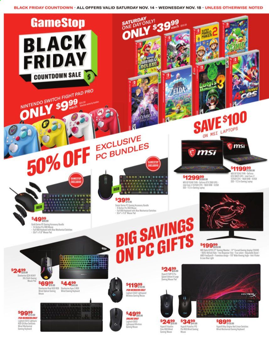 GameStop Weekly Ad Flyer November 14 to November 18