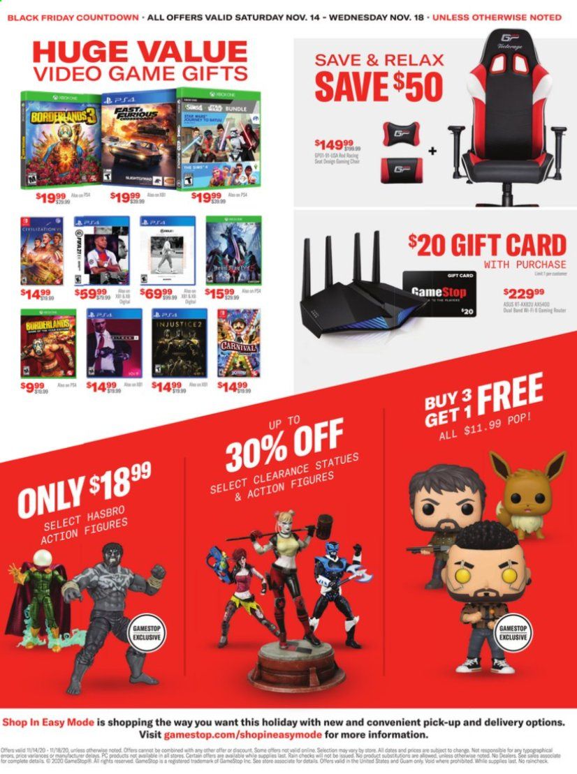 GameStop Weekly Ad Flyer November 14 to November 18