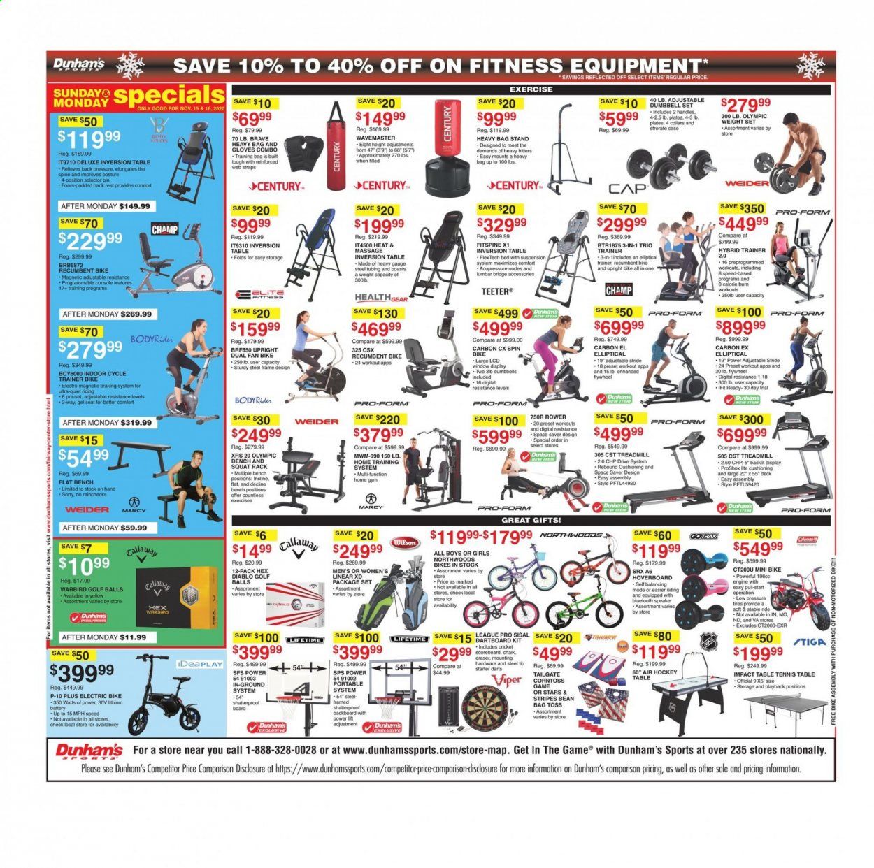 Dunham's Sports (MI, PA, WI) Weekly Ad Flyer November 14 to November 19