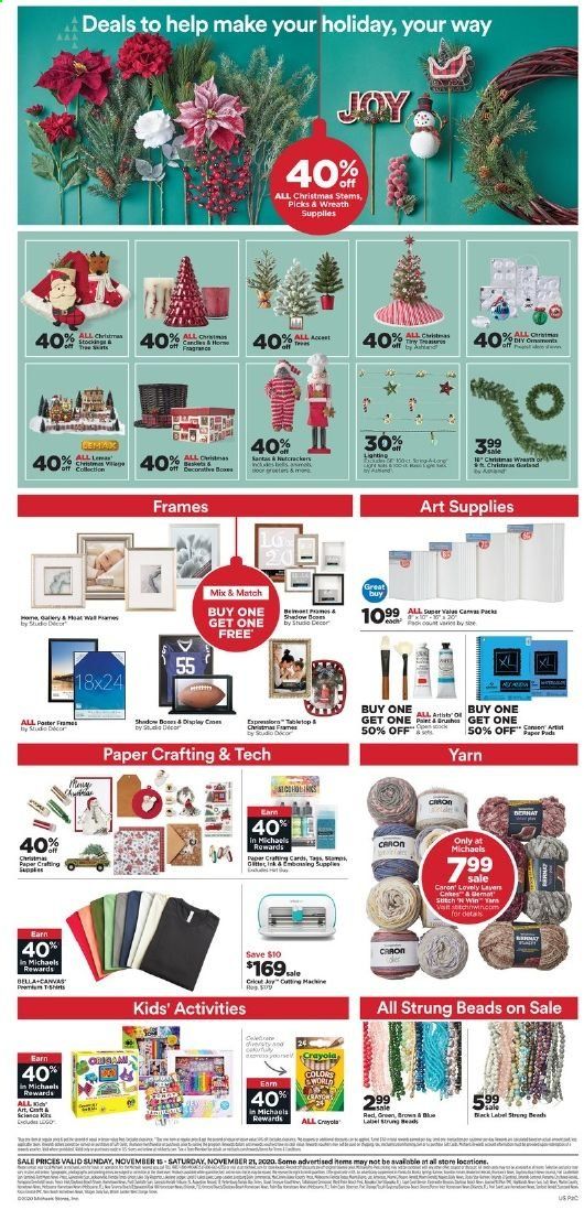 Michaels Weekly Ad Flyer November 15 to November 21