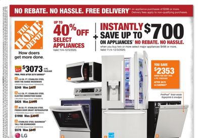 The Home Depot Weekly Ad Flyer November 15 to November 18