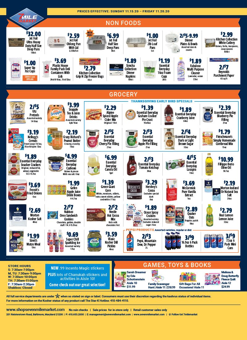 7 Mile Market Weekly Ad Flyer November 15 to November 20, 2020
