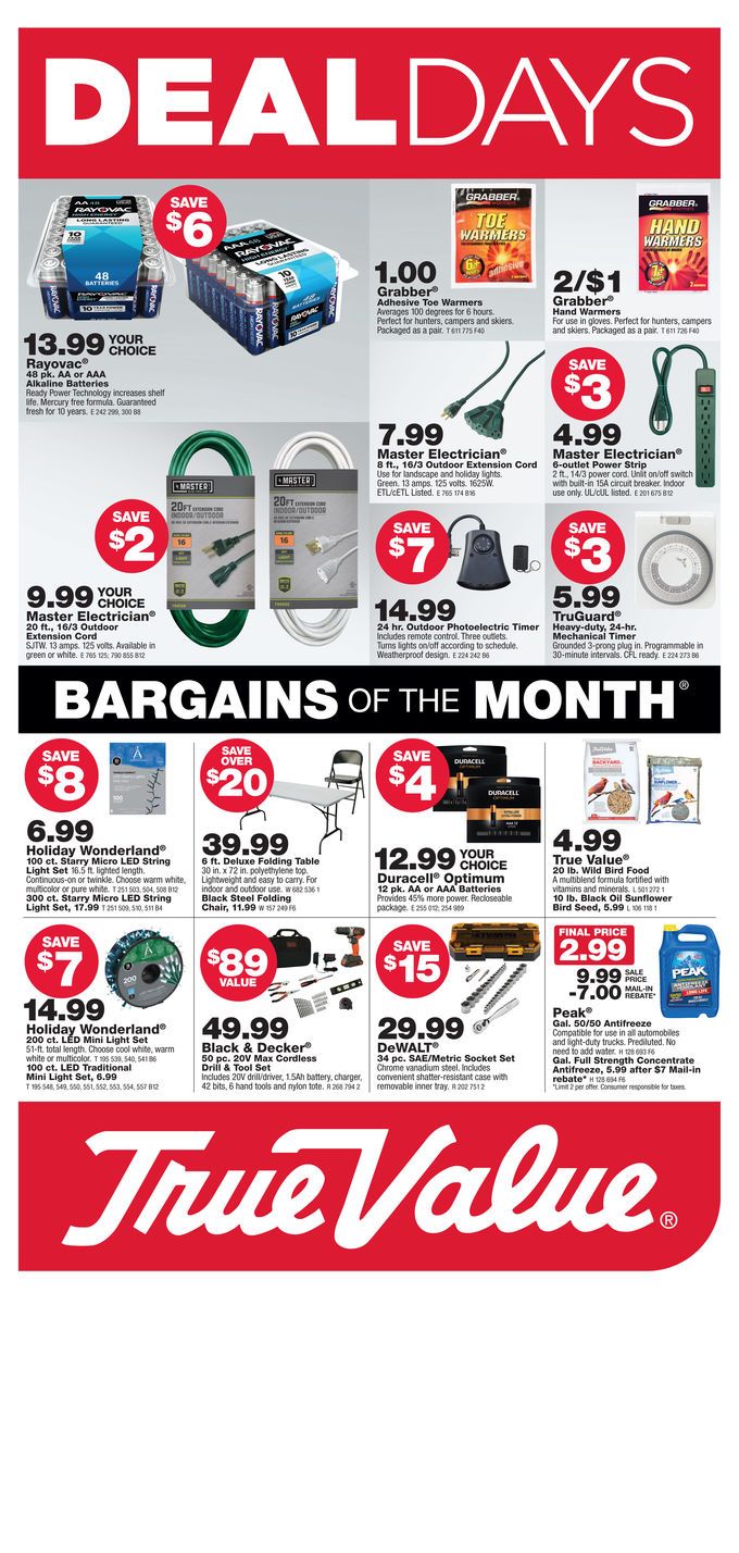 True Value Monthly Ad Flyer November 2 to November 29, 2020