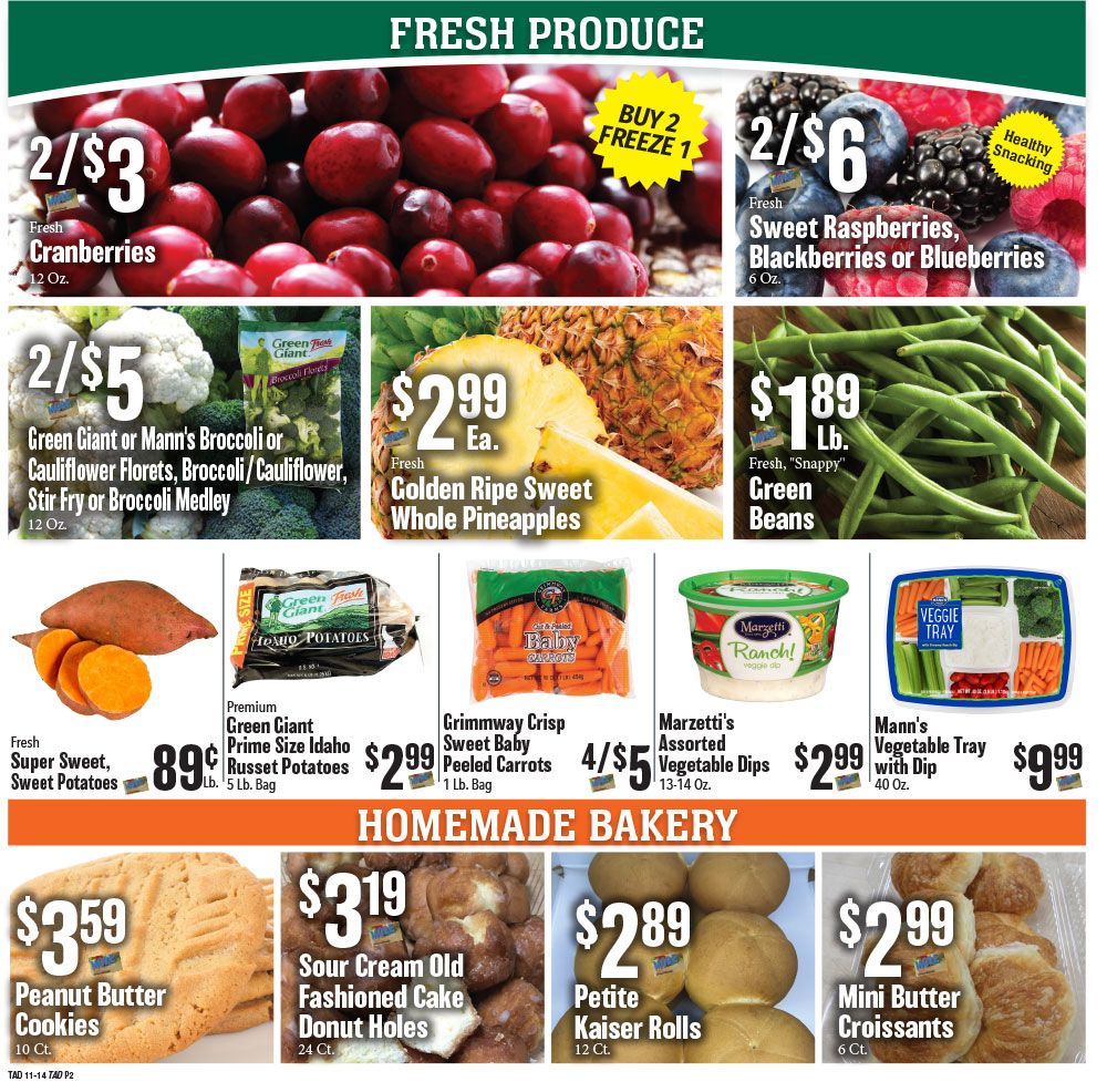 Tadych's Weekly Ad Flyer November 16 to November 22, 2020