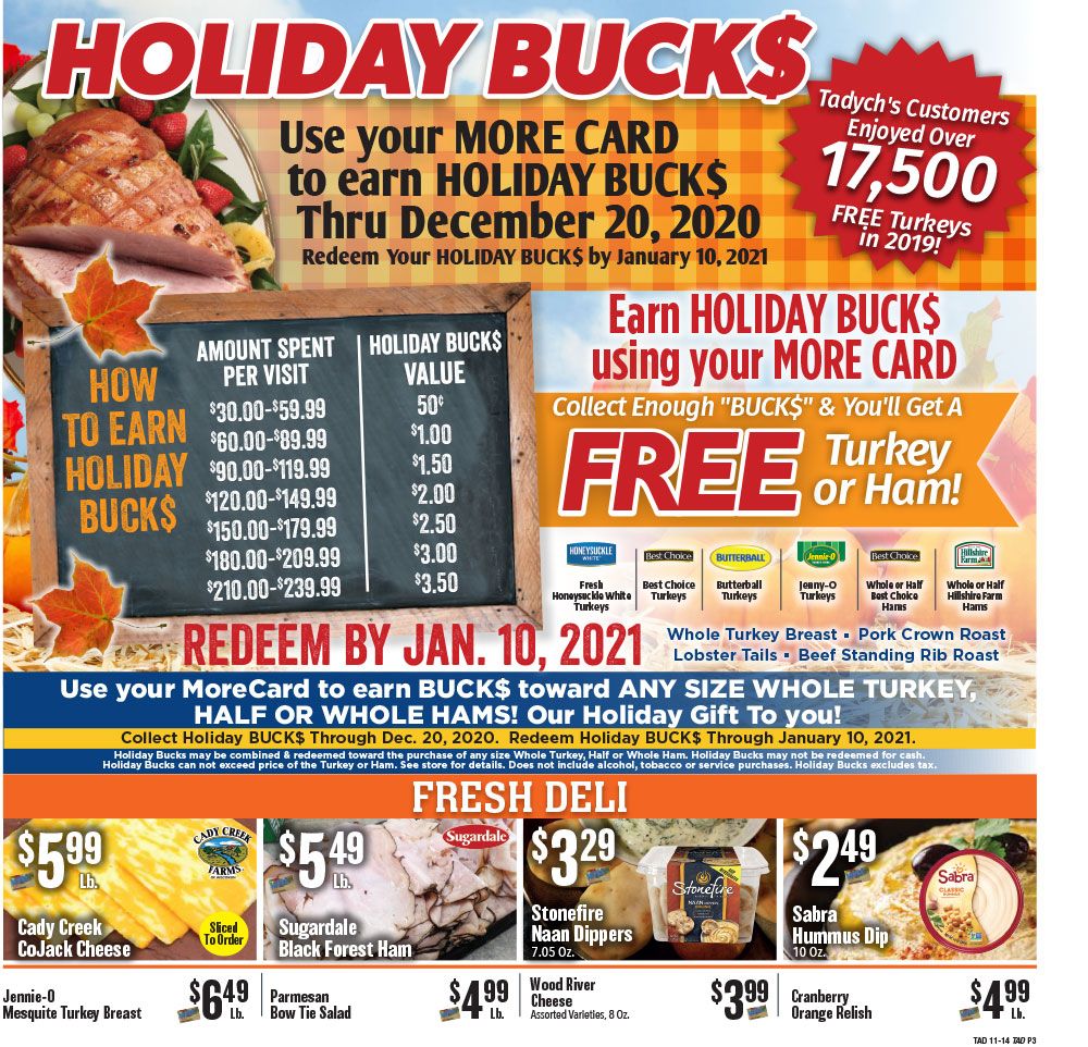 Tadych's Weekly Ad Flyer November 16 to November 22, 2020