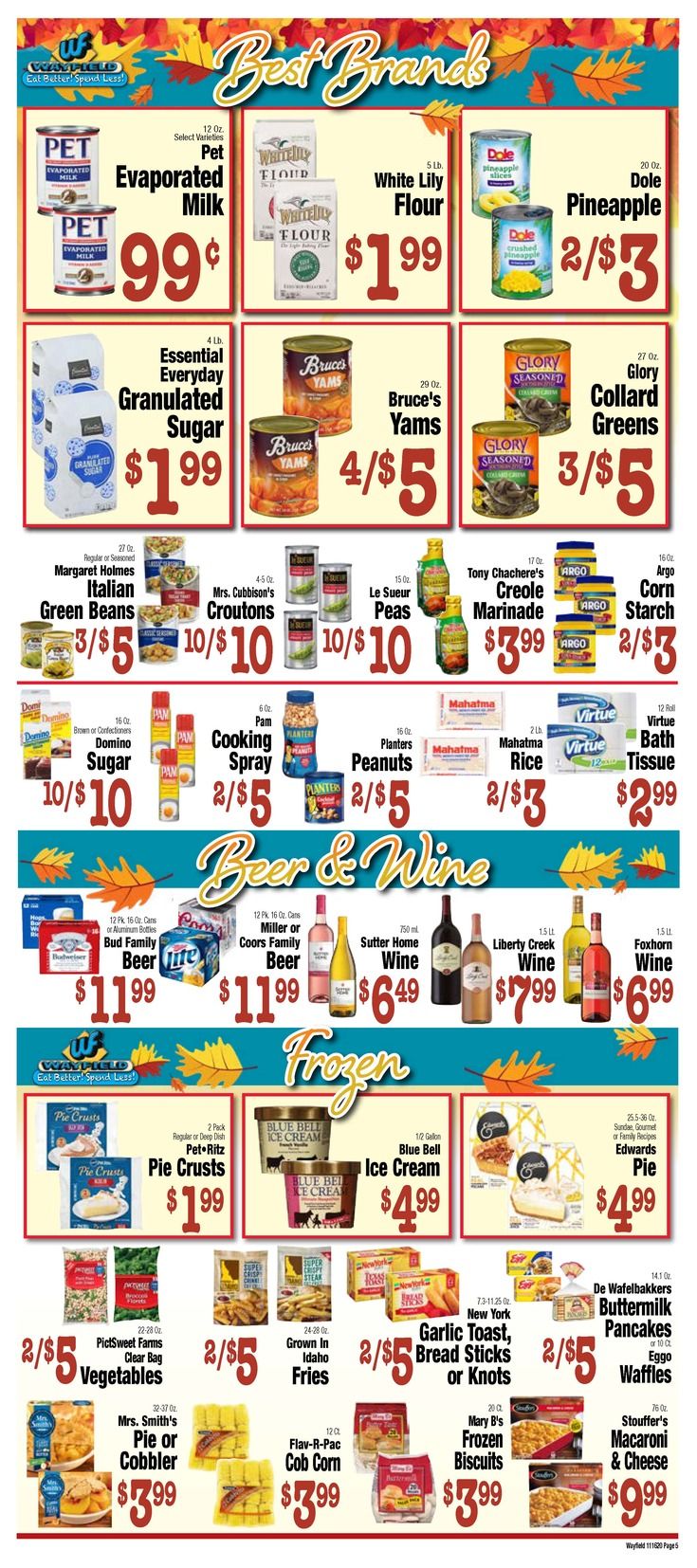 Wayfield Thanksgiving Weekly Ad Flyer November 16 to November 29