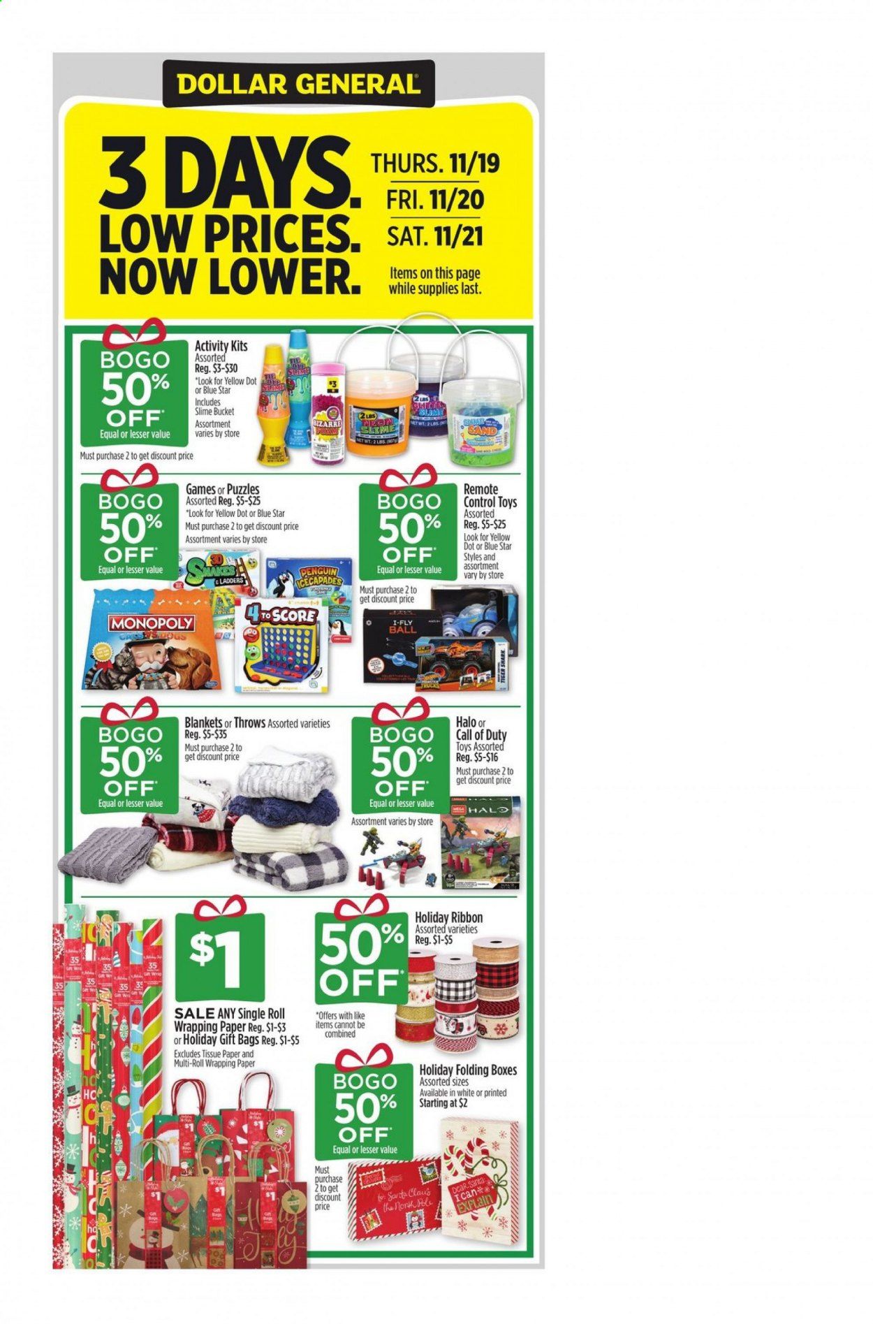 Dollar General Weekly Ad Flyer November 15 to November 21