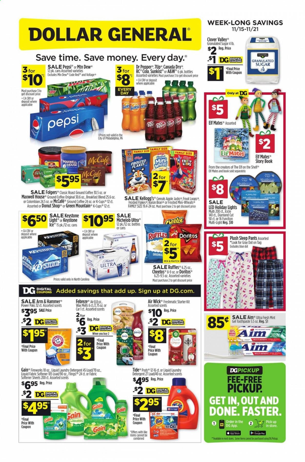 Dollar General (NC) Weekly Ad Flyer November 15 to November 21
