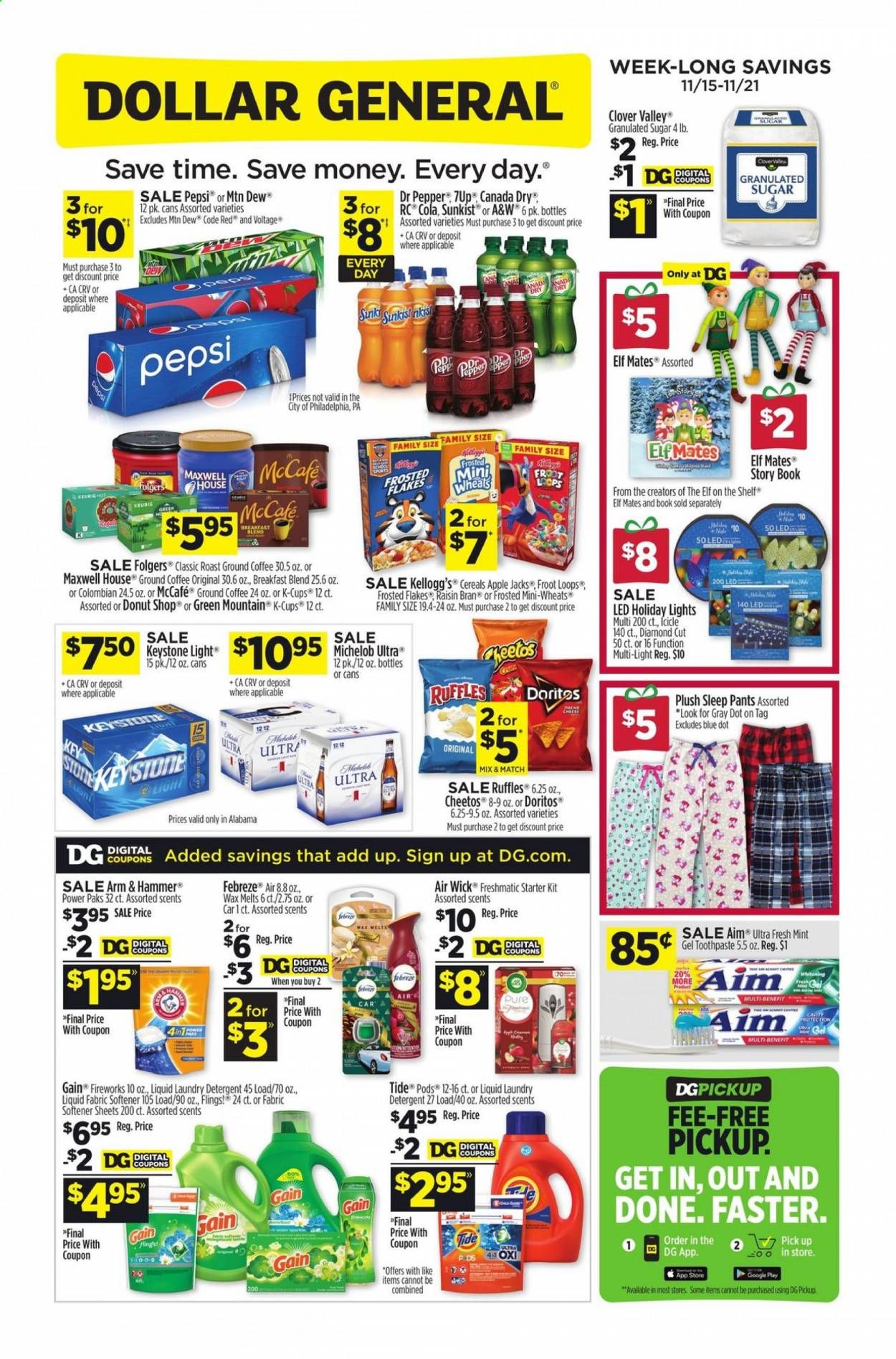 Dollar General (AL) Weekly Ad Flyer November 15 to November 21