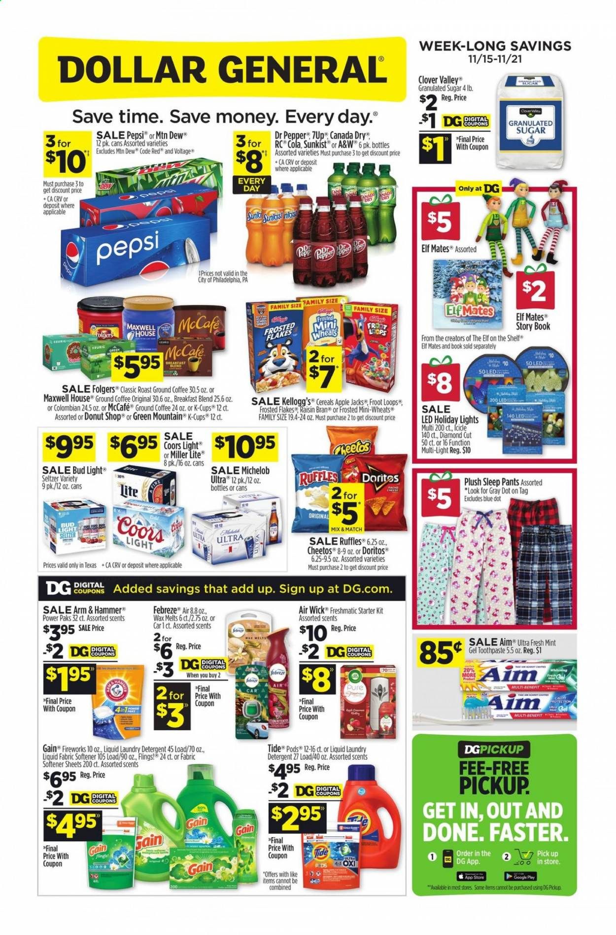 Dollar General (TX) Weekly Ad Flyer November 15 to November 21