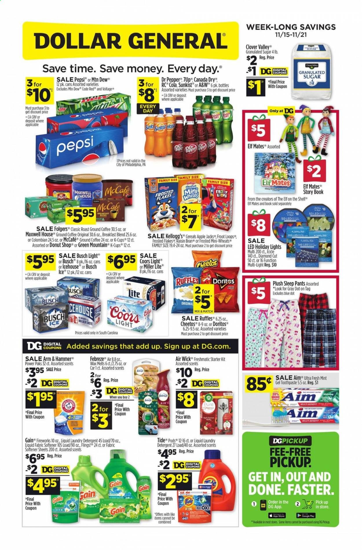 Dollar General (SC) Weekly Ad Flyer November 15 to November 21