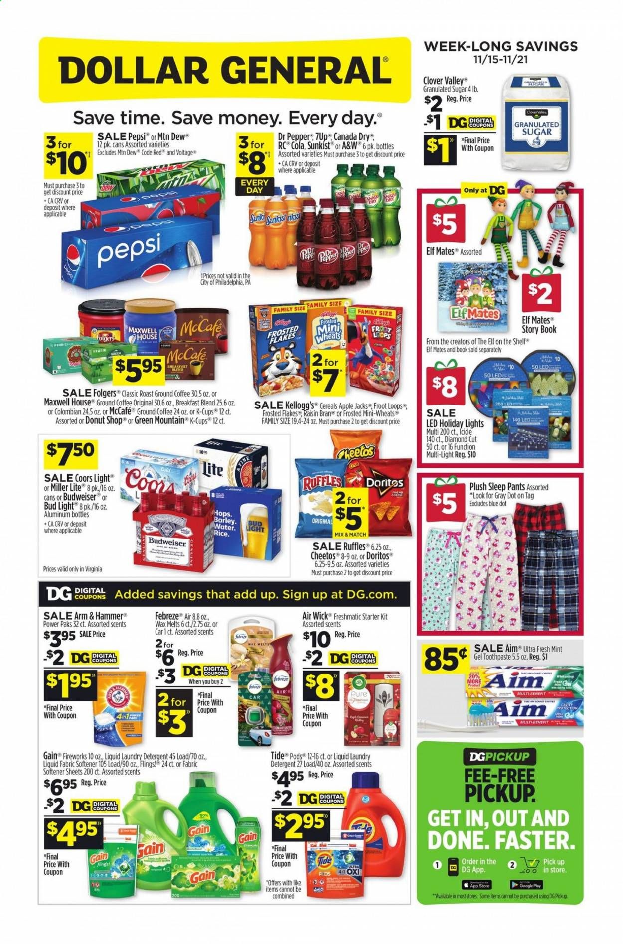 Dollar General (VA) Weekly Ad Flyer November 15 to November 21