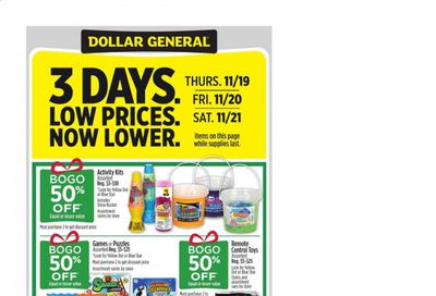 Dollar General (LA) Weekly Ad Flyer November 15 to November 21