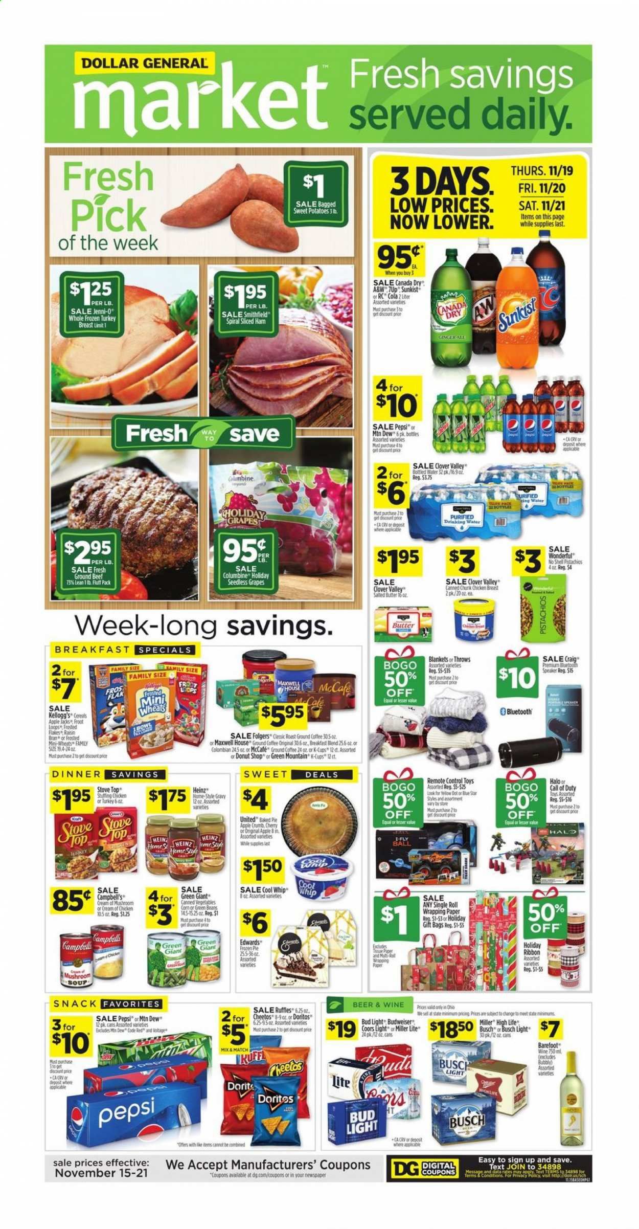 Dollar General (OH) Weekly Ad Flyer November 15 to November 21