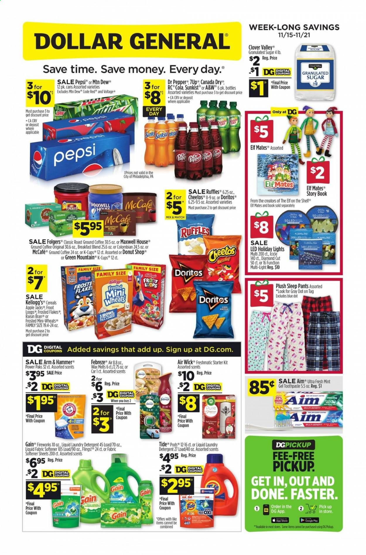 Dollar General (DE, GA, IA, IL, KS, KY, MA, NE, NM) Weekly Ad Flyer November 15 to November 21